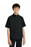 Richardson Youth Barrage Wind Shirt RY7400SSQ - Black - front