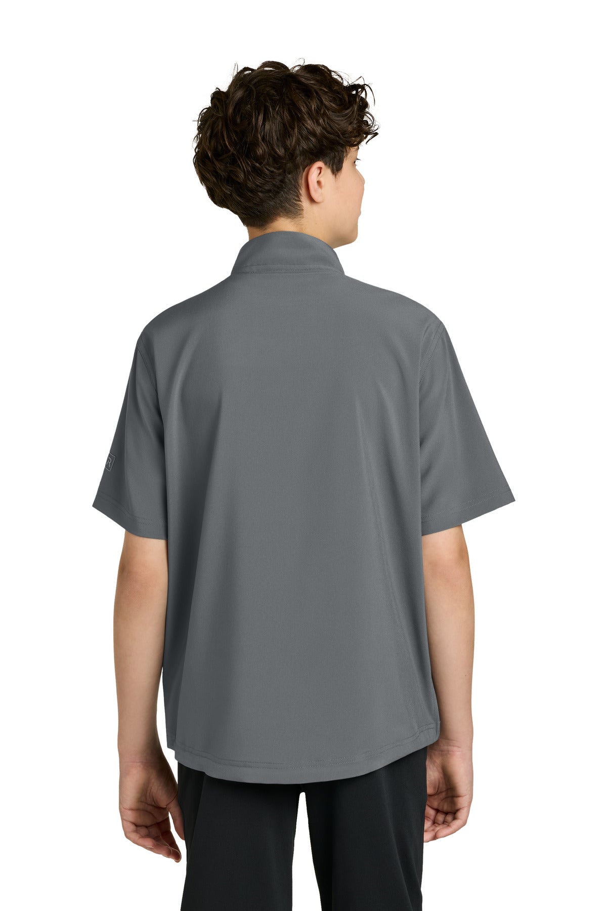 Richardson Youth Barrage Wind Shirt RY7400SSQ - Charcoal - back