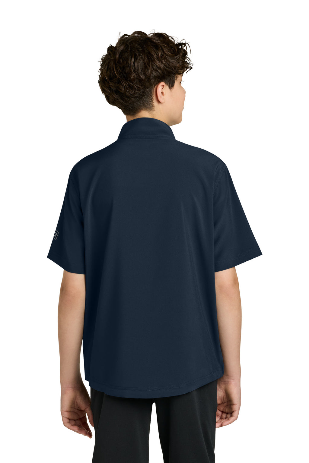 Richardson Youth Barrage Wind Shirt RY7400SSQ - Navy - back