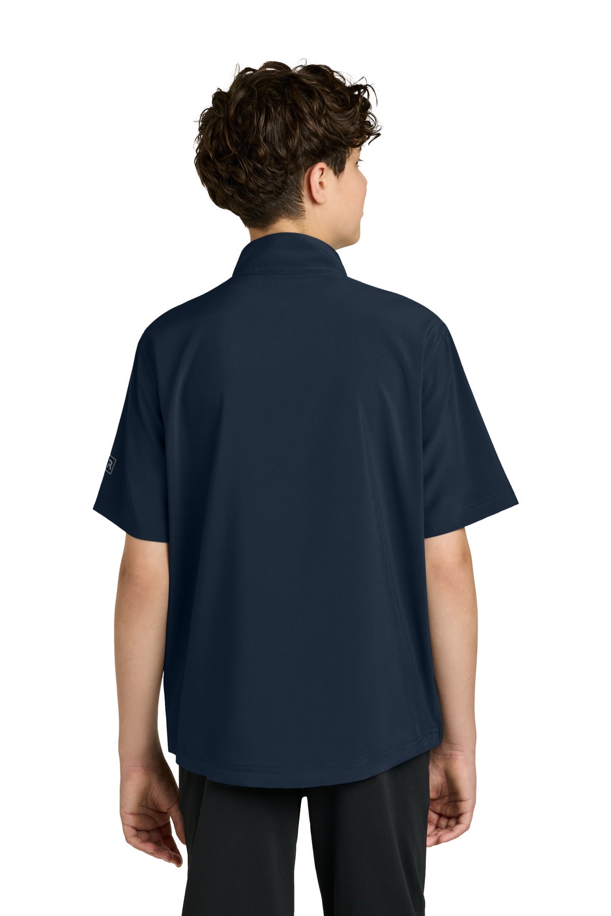 Richardson Youth Barrage Wind Shirt RY7400SSQ - Navy - back