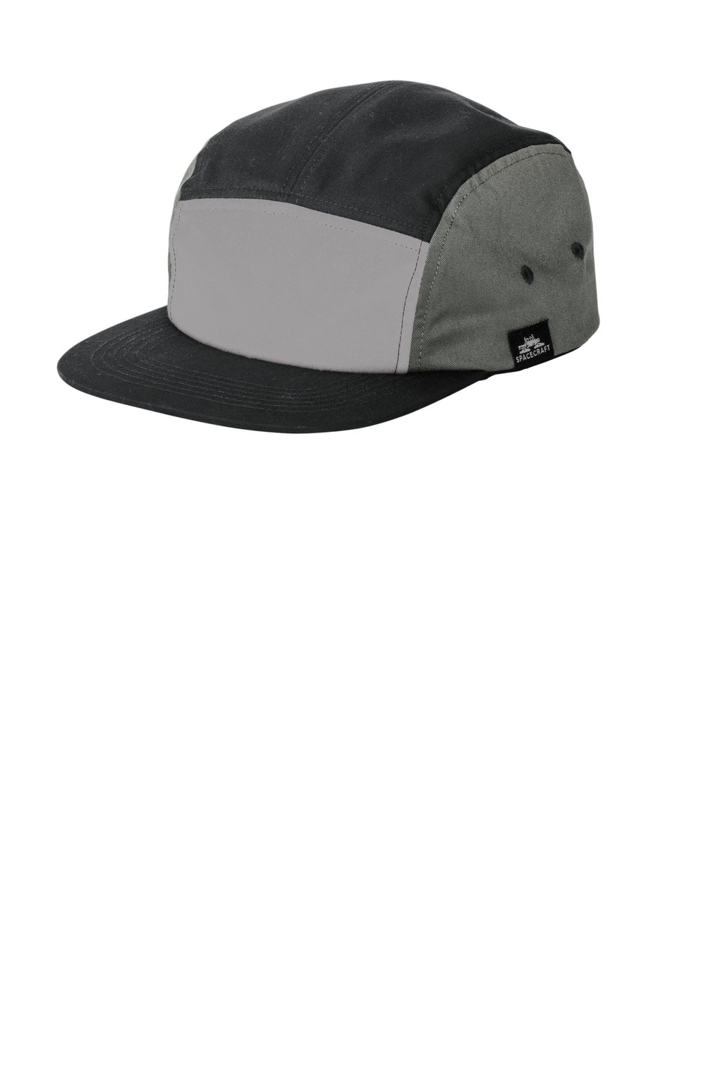 LIMITED EDITION Spacecraft Colorblock Cap SPC6 - Black/ Charcoal/ Gray - front