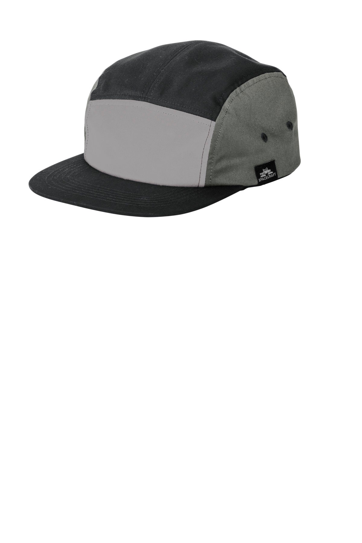 LIMITED EDITION Spacecraft Colorblock Cap SPC6 - Black/ Charcoal/ Gray - front