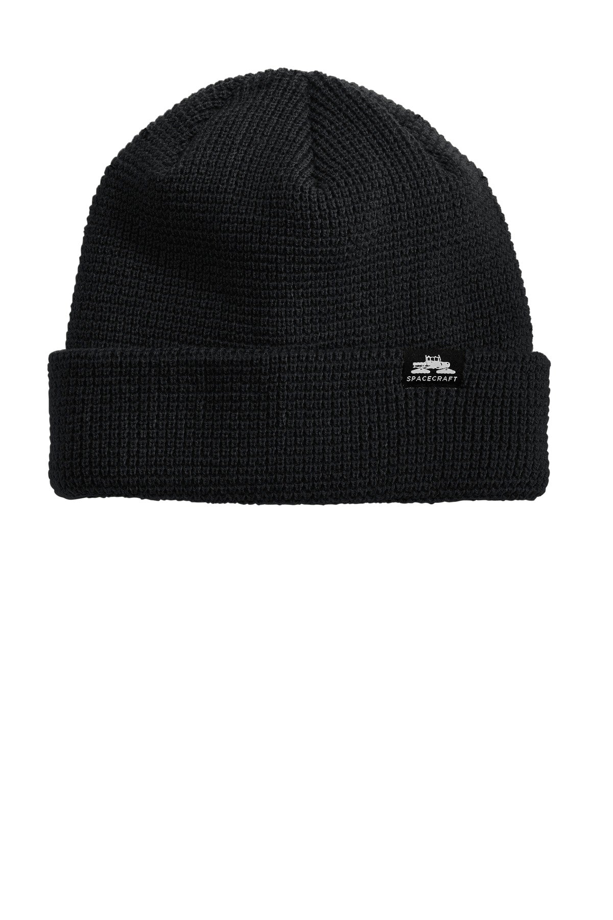 DISCONTINUED LIMITED EDITION Spacecraft Index Beanie SPC8 - Black - front