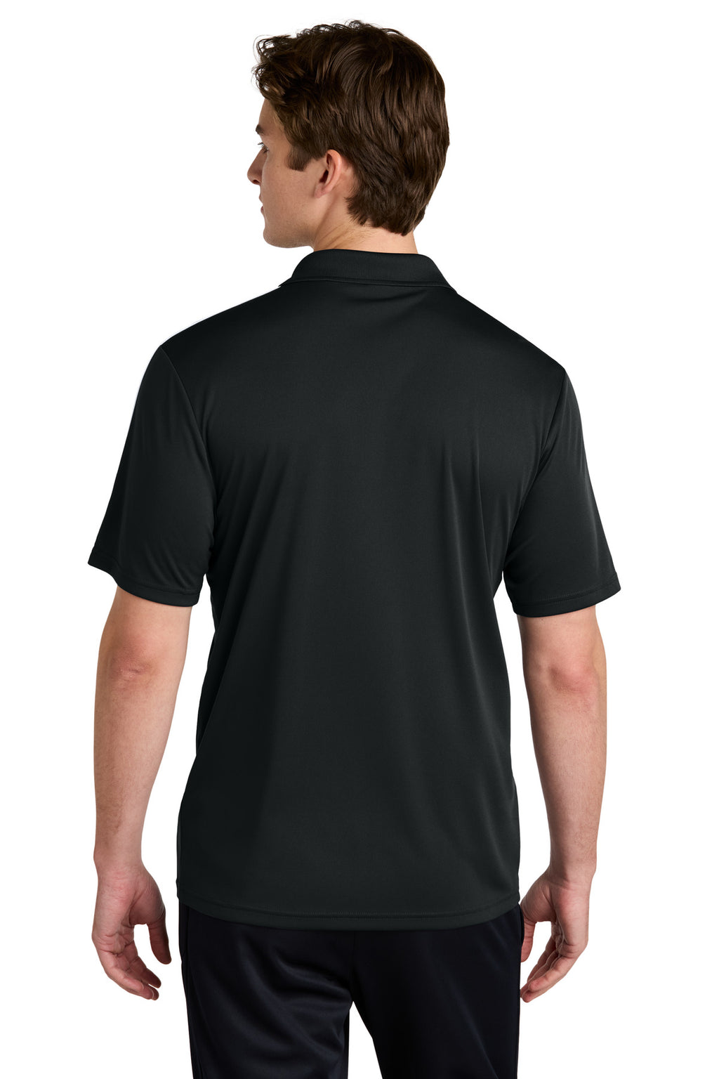 Sport-Tek Competitor United Polo ST104 - Black/ White - back