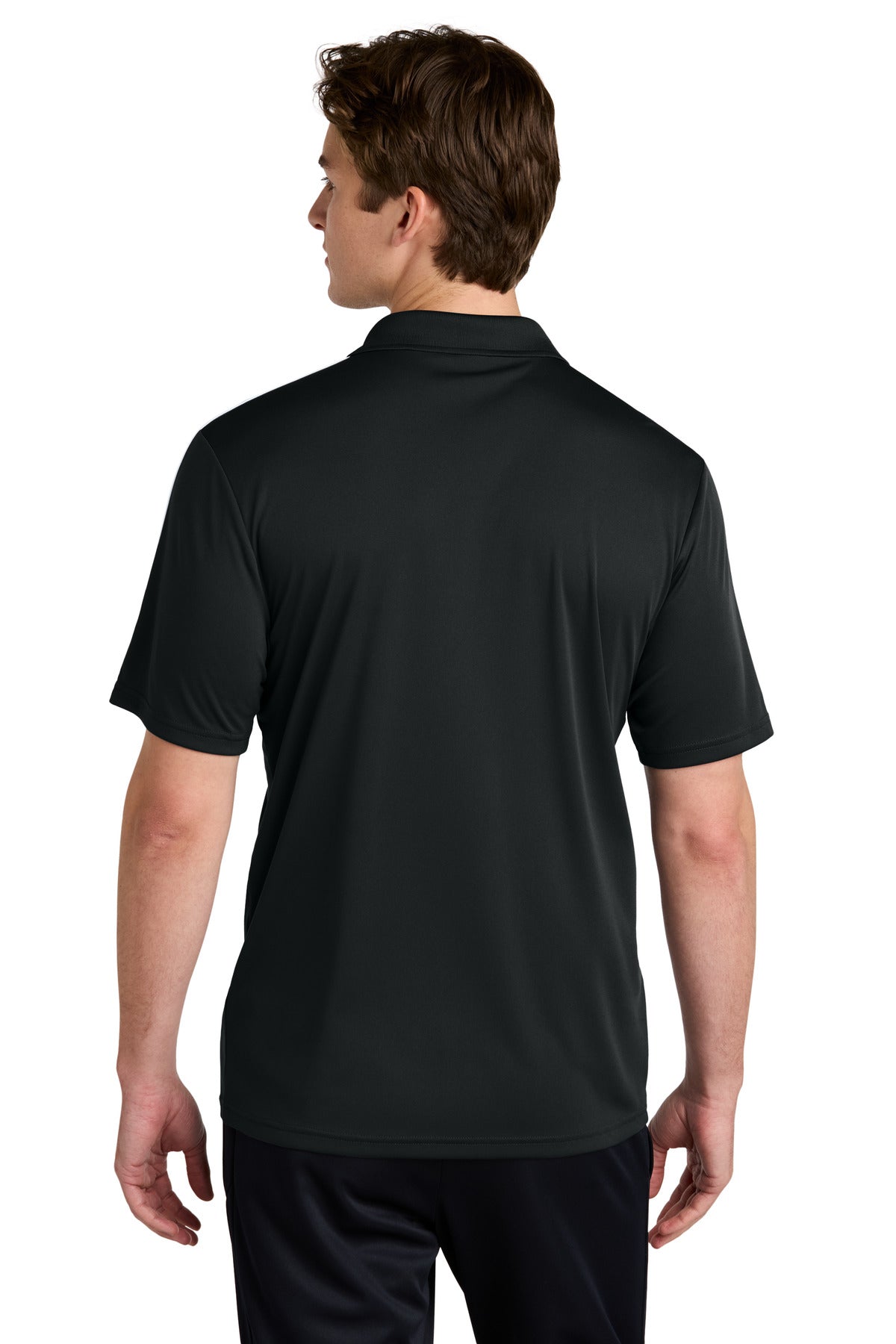 Sport-Tek Competitor United Polo ST104 - Black/ White - back