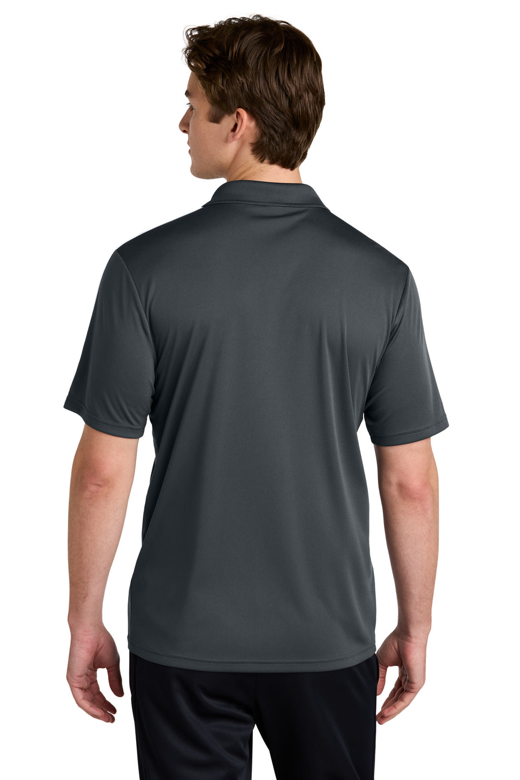 Sport-Tek Competitor United Polo ST104 - Iron Grey/ White - back