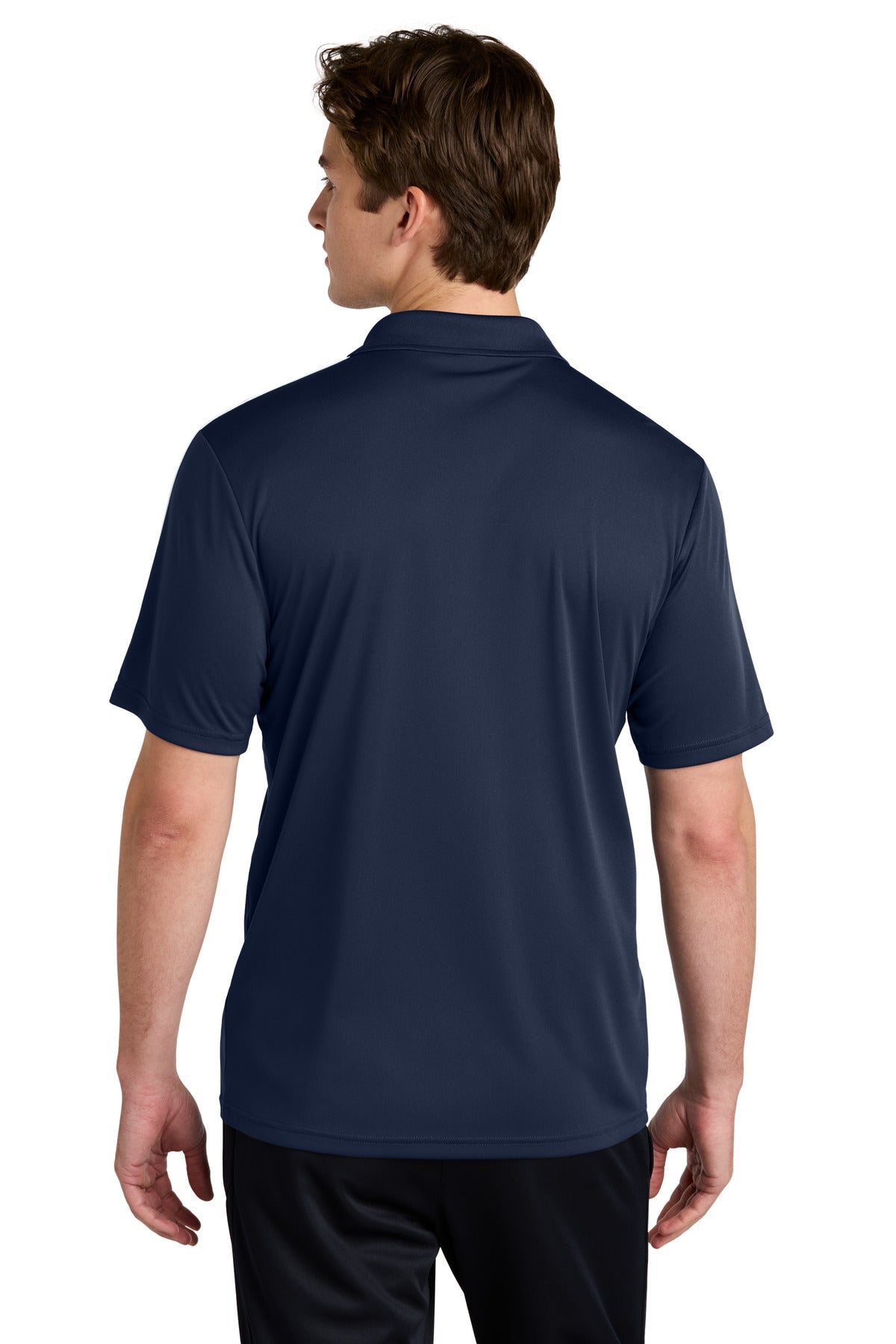 Sport-Tek Competitor United Polo ST104 - True Navy/ White - back