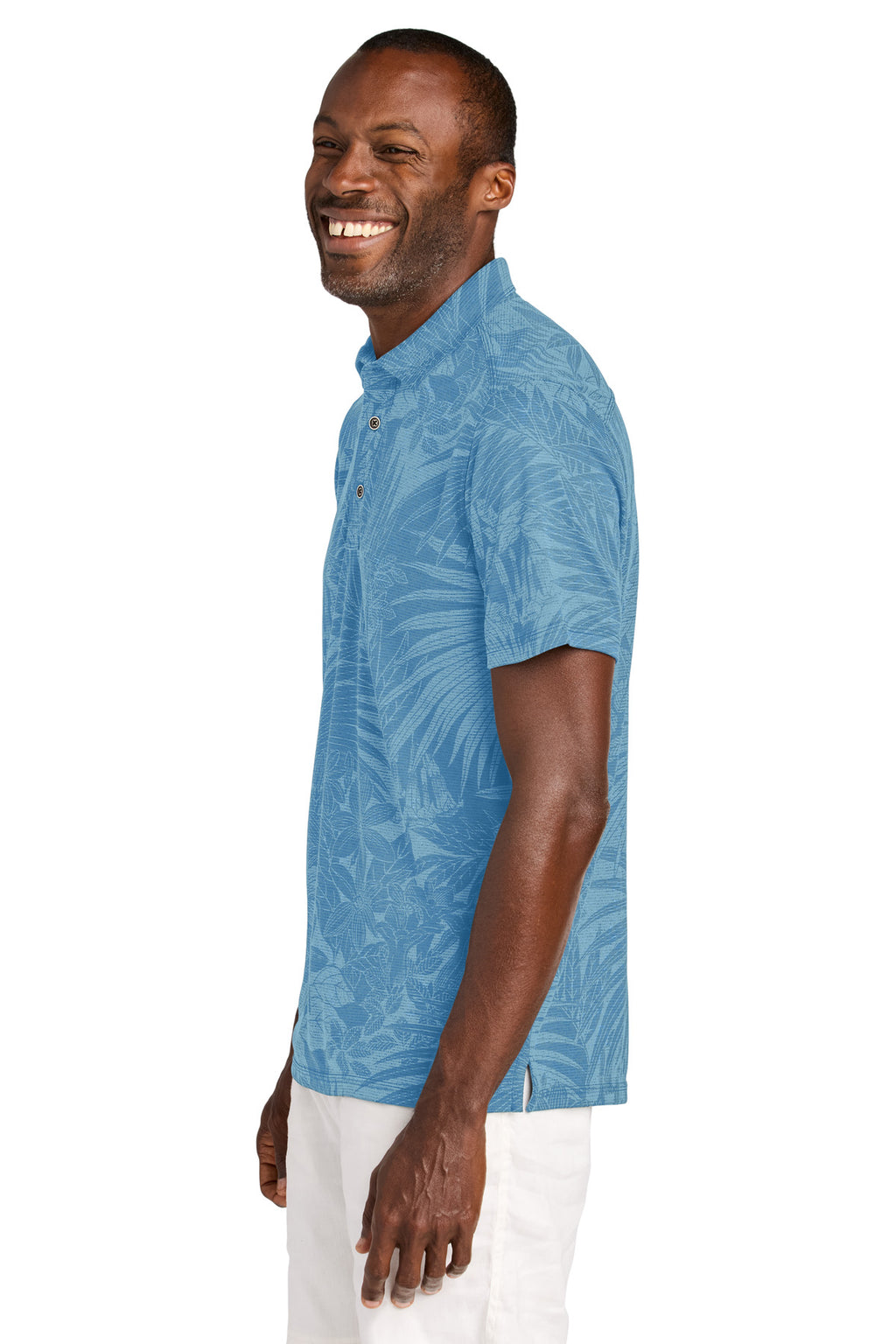 Tommy Bahama Santiago Paradise Polo ST227544TB - Chambray Blue - side