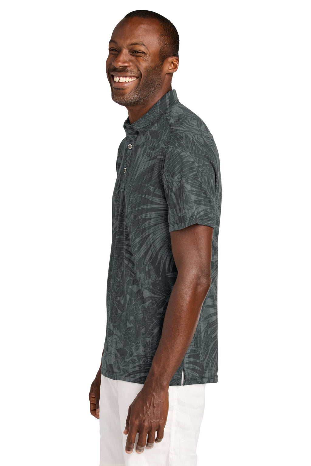 Tommy Bahama Santiago Paradise Polo ST227544TB - Coal - side