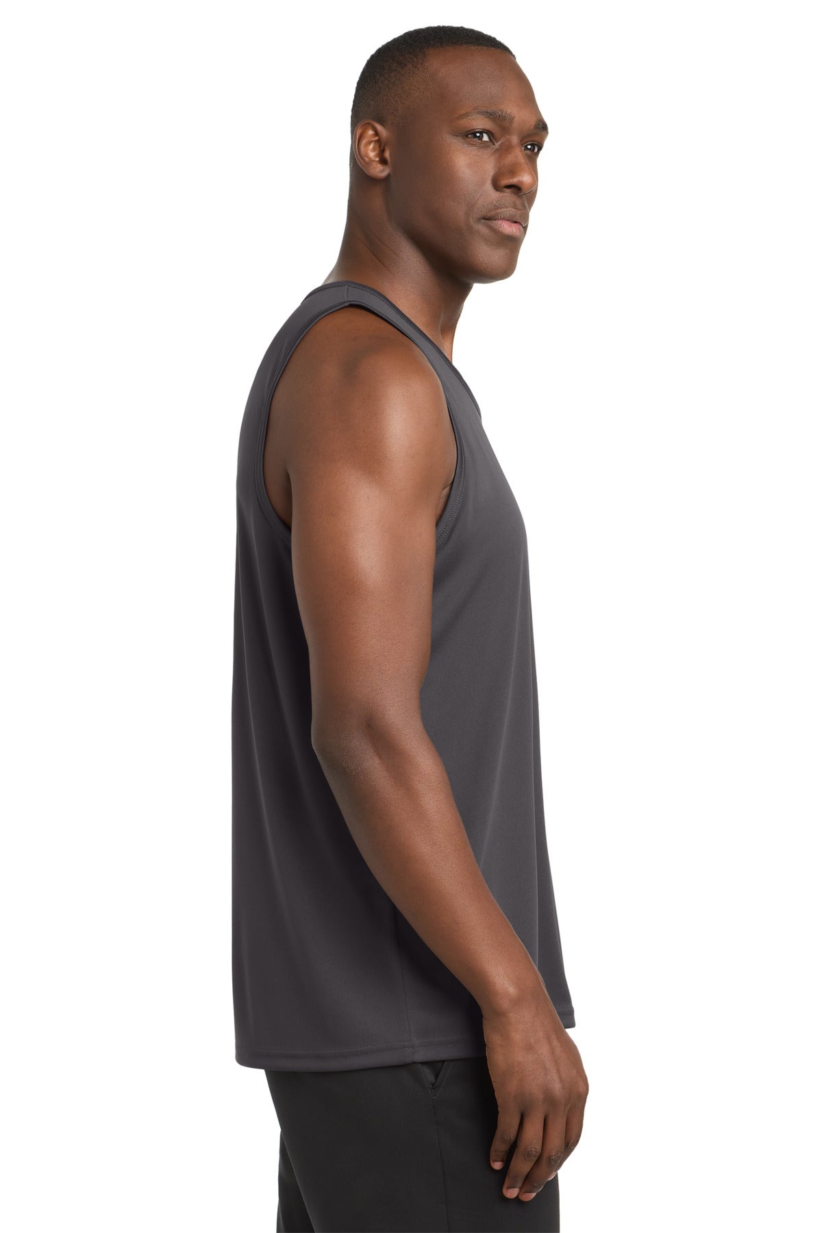 Sport-Tek PosiCharge Competitor Tank. ST356 - Iron Grey - side