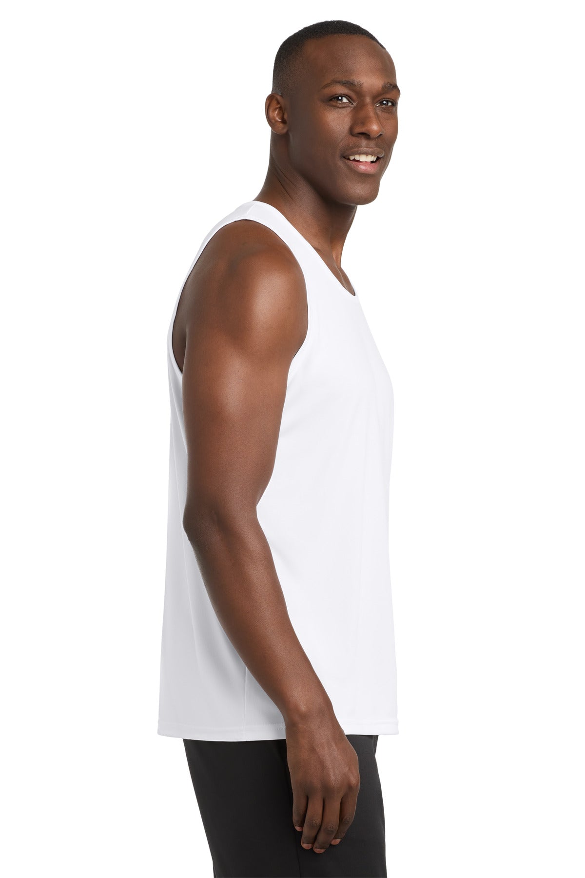 Sport-Tek PosiCharge Competitor Tank. ST356 - White - side