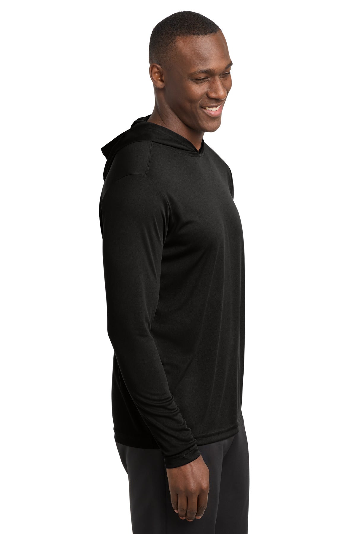 Sport-Tek PosiCharge Competitor Hooded Pullover. ST358 - Black - side