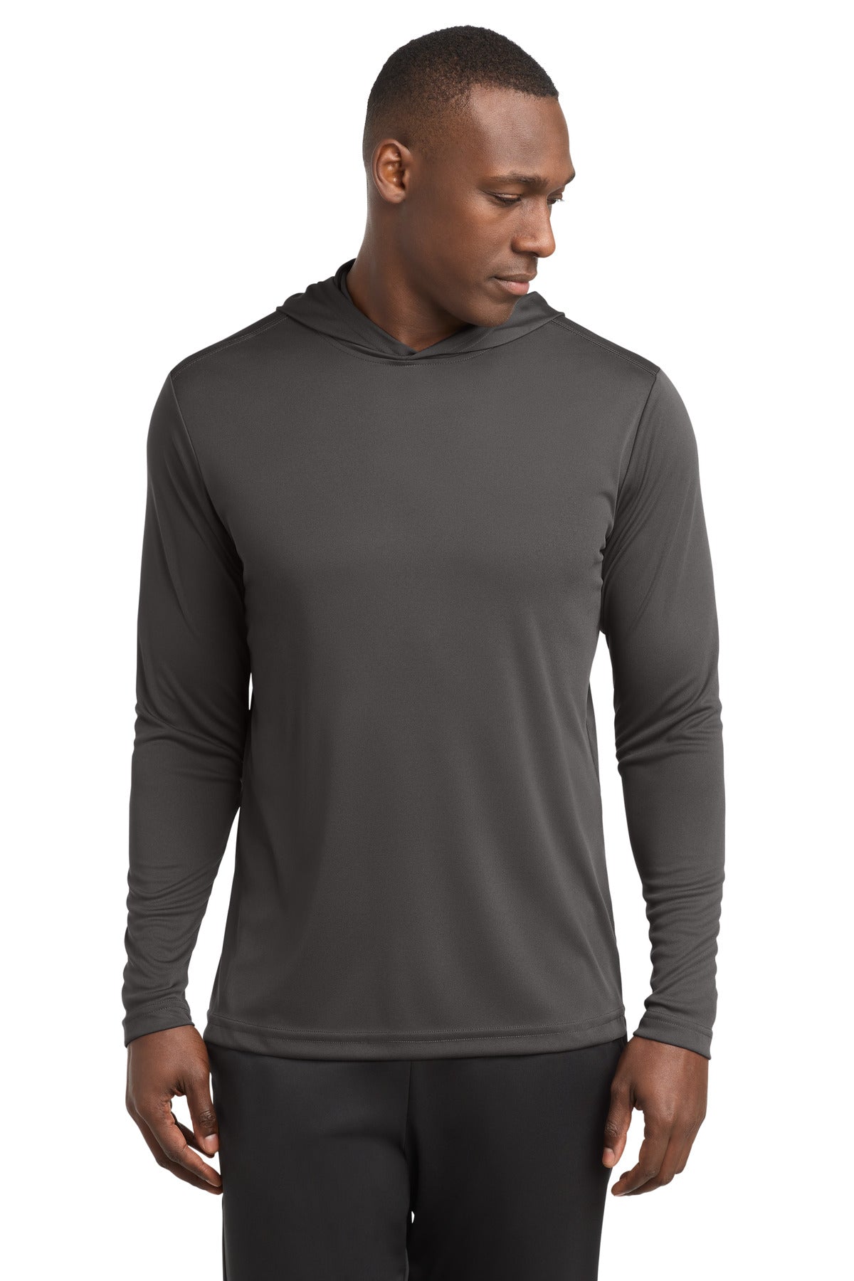 Sport-Tek PosiCharge Competitor Hooded Pullover. ST358 - Iron Grey - front