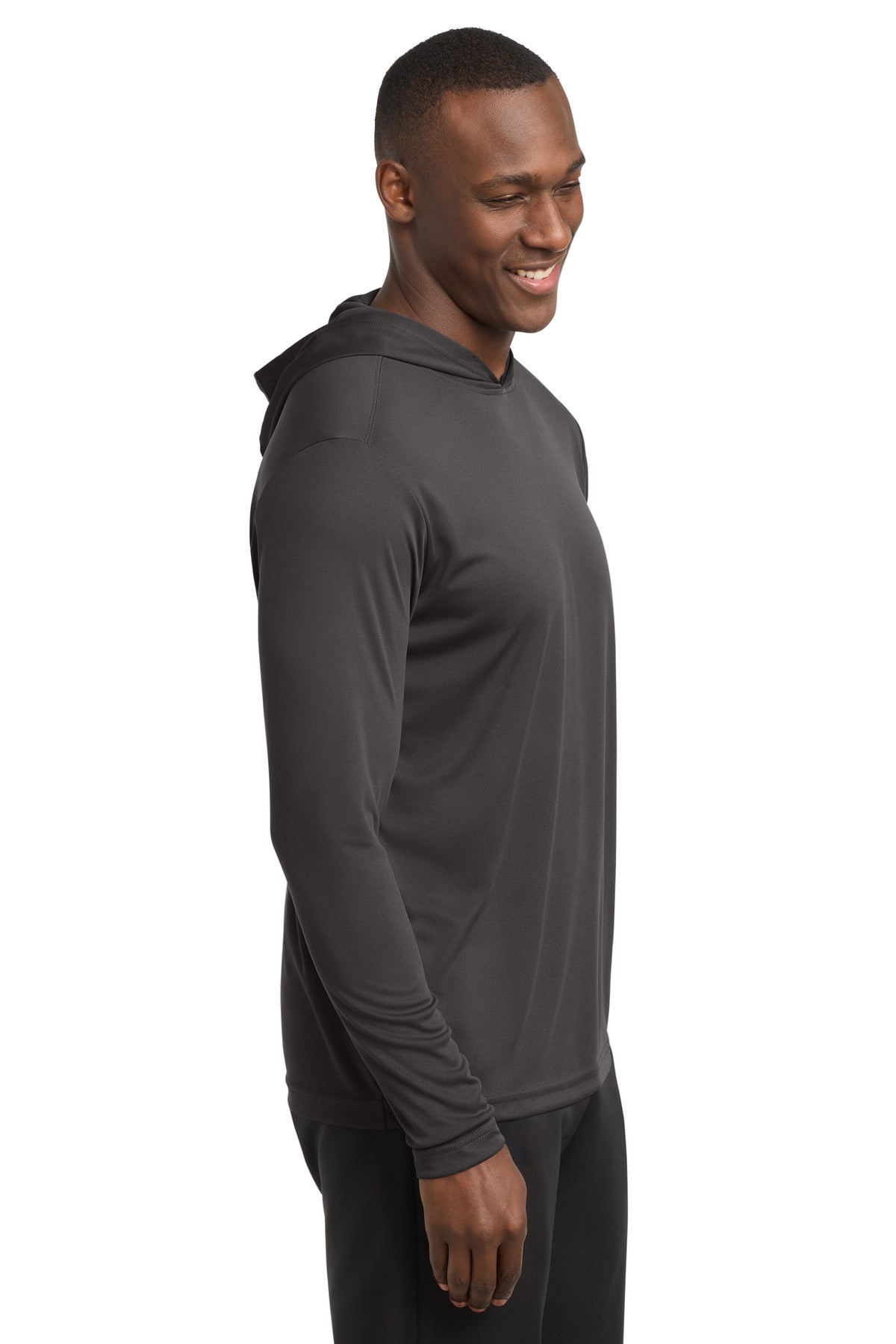Sport-Tek PosiCharge Competitor Hooded Pullover. ST358 - Iron Grey - side