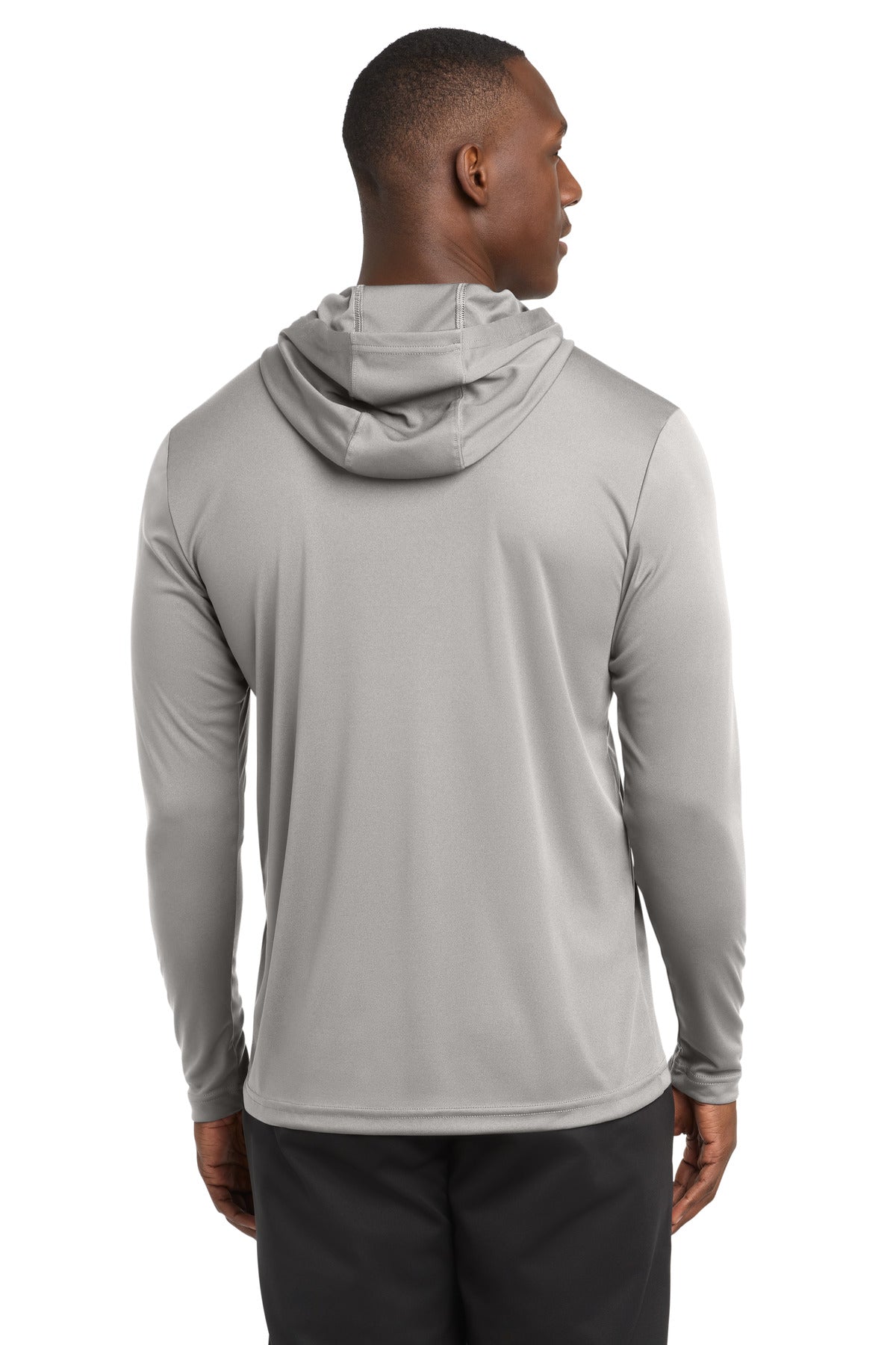 Sport-Tek PosiCharge Competitor Hooded Pullover. ST358 - Silver - back