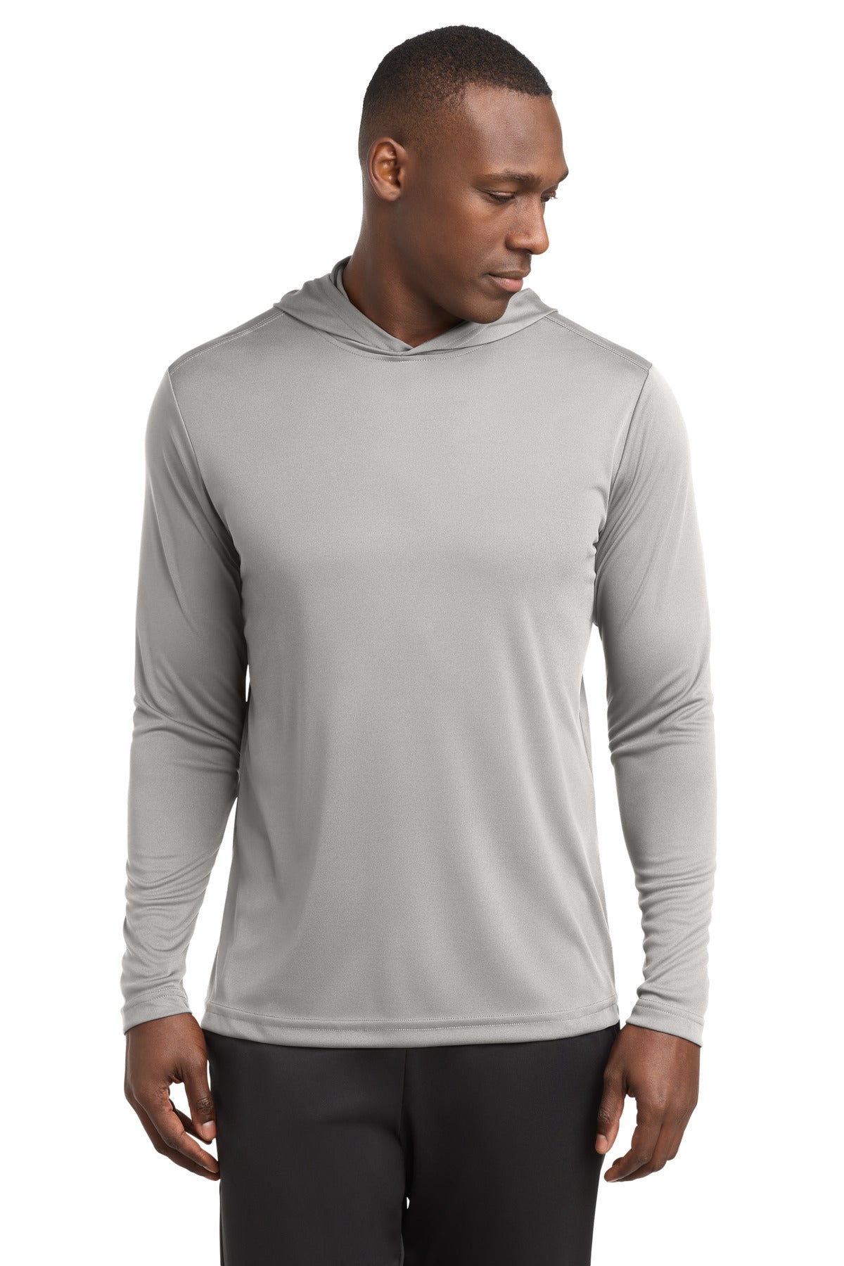 Sport-Tek PosiCharge Competitor Hooded Pullover. ST358 - Silver - front