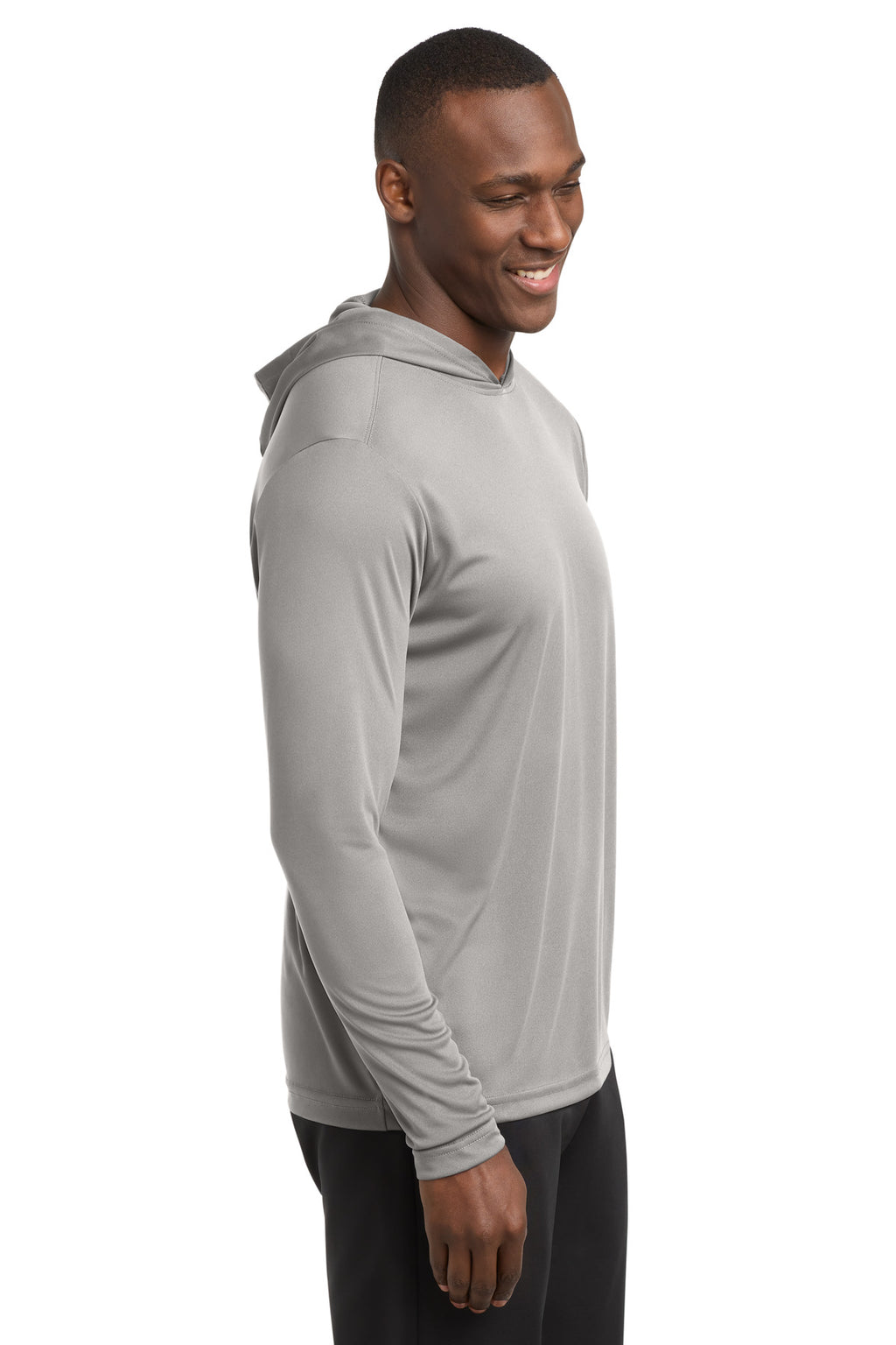Sport-Tek PosiCharge Competitor Hooded Pullover. ST358 - Silver - side