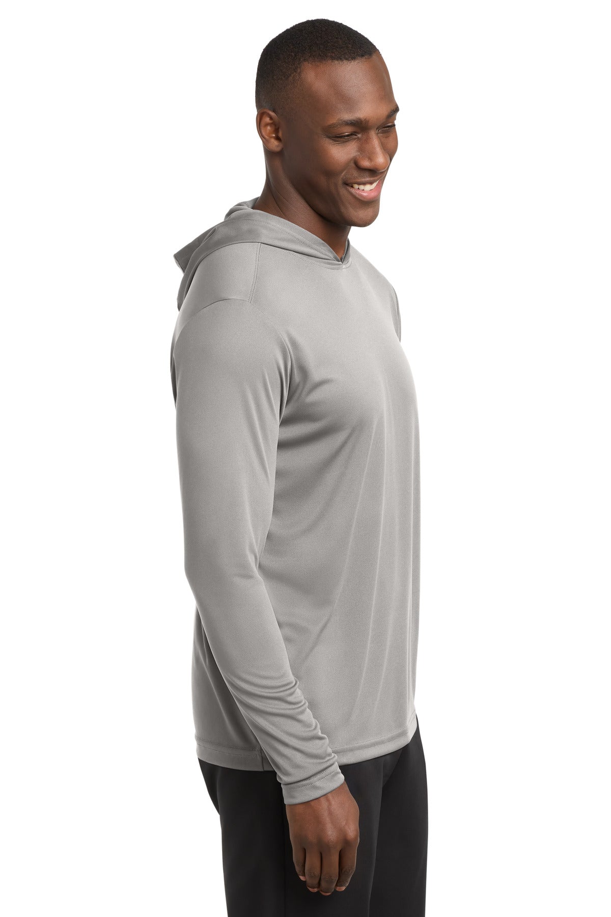 Sport-Tek PosiCharge Competitor Hooded Pullover. ST358 - Silver - side