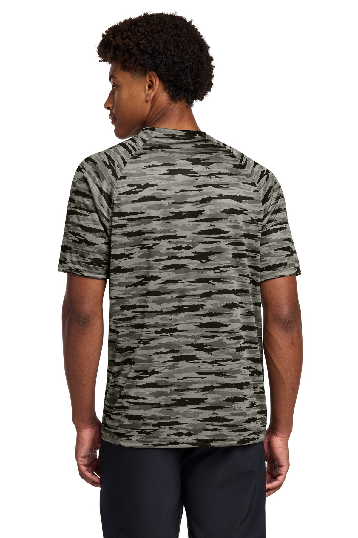 Sport-Tek Drift Camo Tee ST375 - Black - back