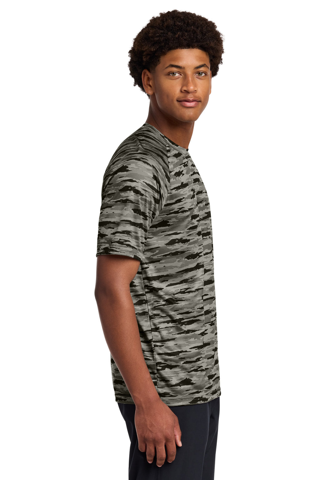 Sport-Tek Drift Camo Tee ST375 - Black - side
