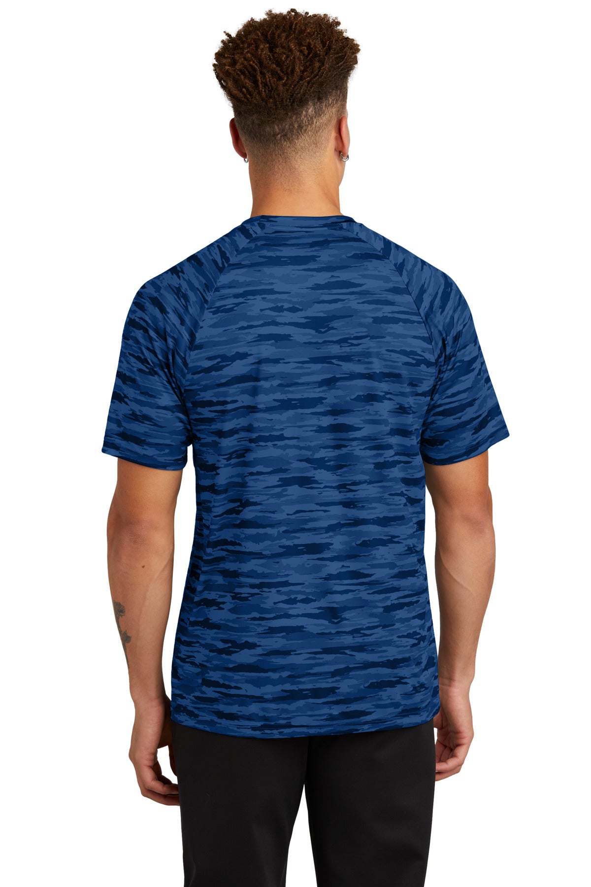Sport-Tek Drift Camo Tee ST375 - Royal - back