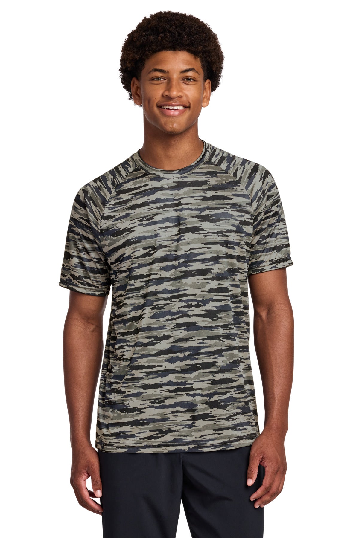 Sport-Tek Drift Camo Tee ST375 - True Navy - front