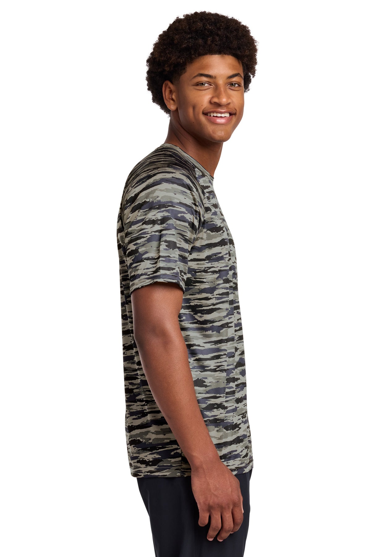 Sport-Tek Drift Camo Tee ST375 - True Navy - side
