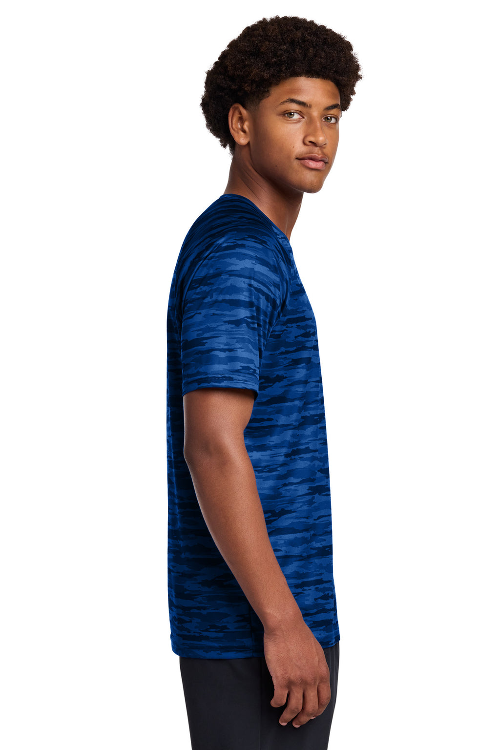 Sport-Tek Drift Camo Tee ST375 - True Royal - side