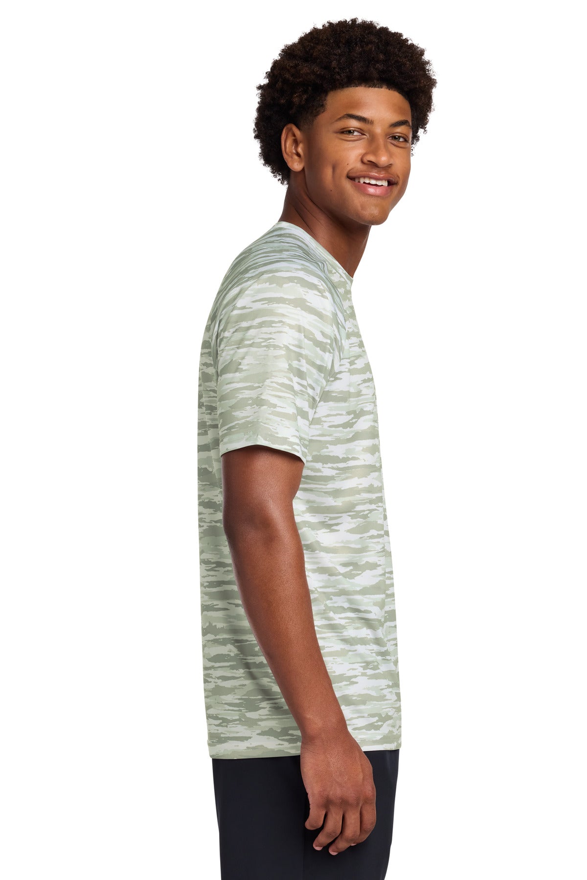Sport-Tek Drift Camo Tee ST375 - White - side