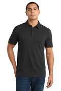Sport-Tek PosiCharge Tri-Blend Wicking Polo. ST405 - Black Triad Solid - front