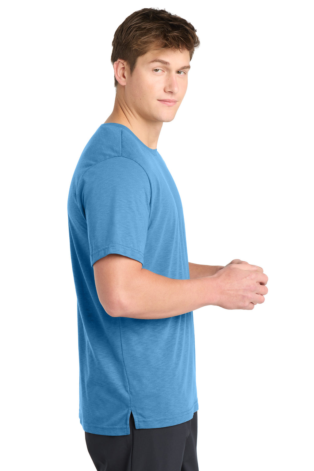 Sport-Tek PosiCharge Strive Tee. ST430 - Carolina Blue - side