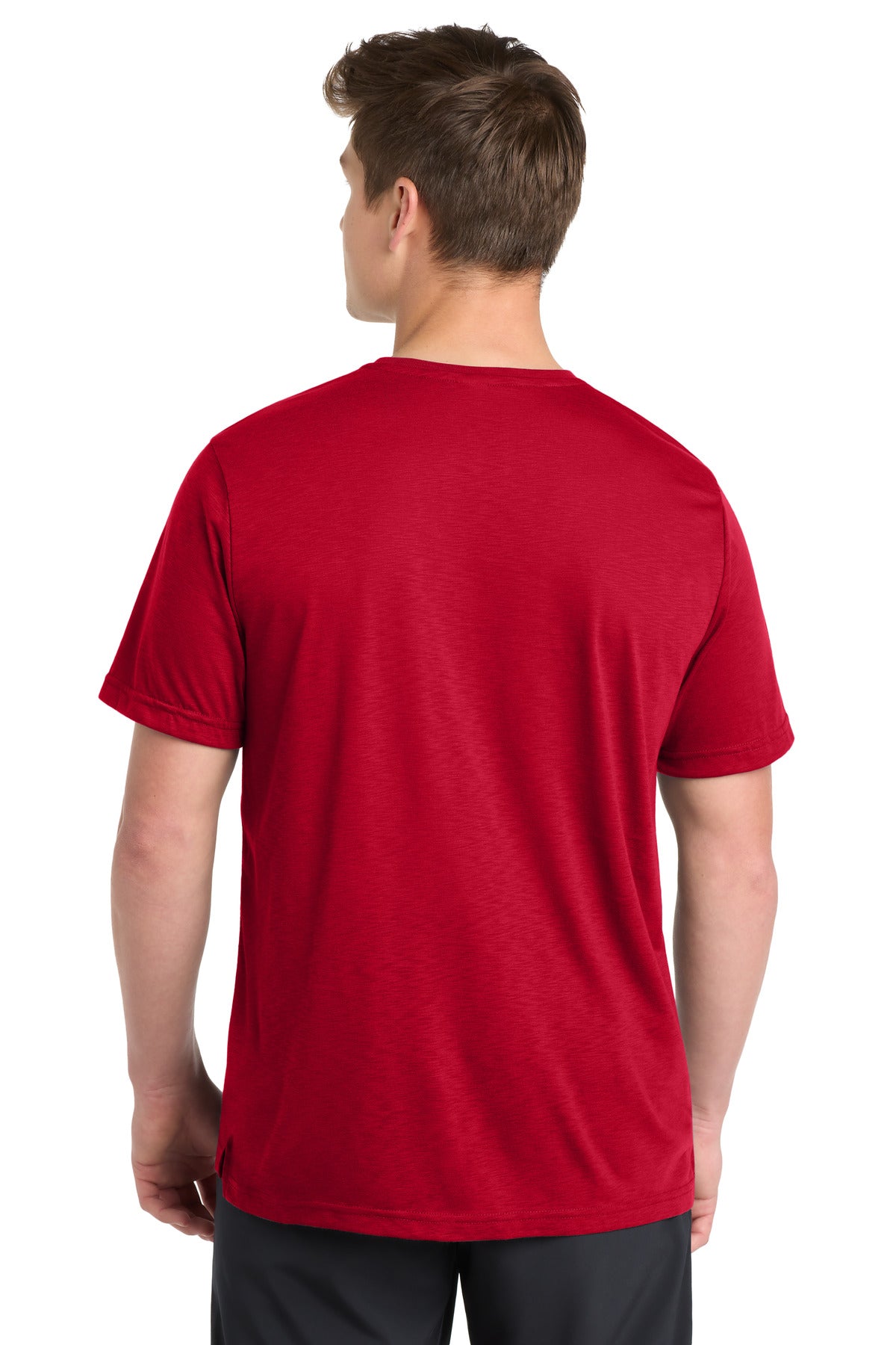 Sport-Tek PosiCharge Strive Tee. ST430 - Deep Red - back