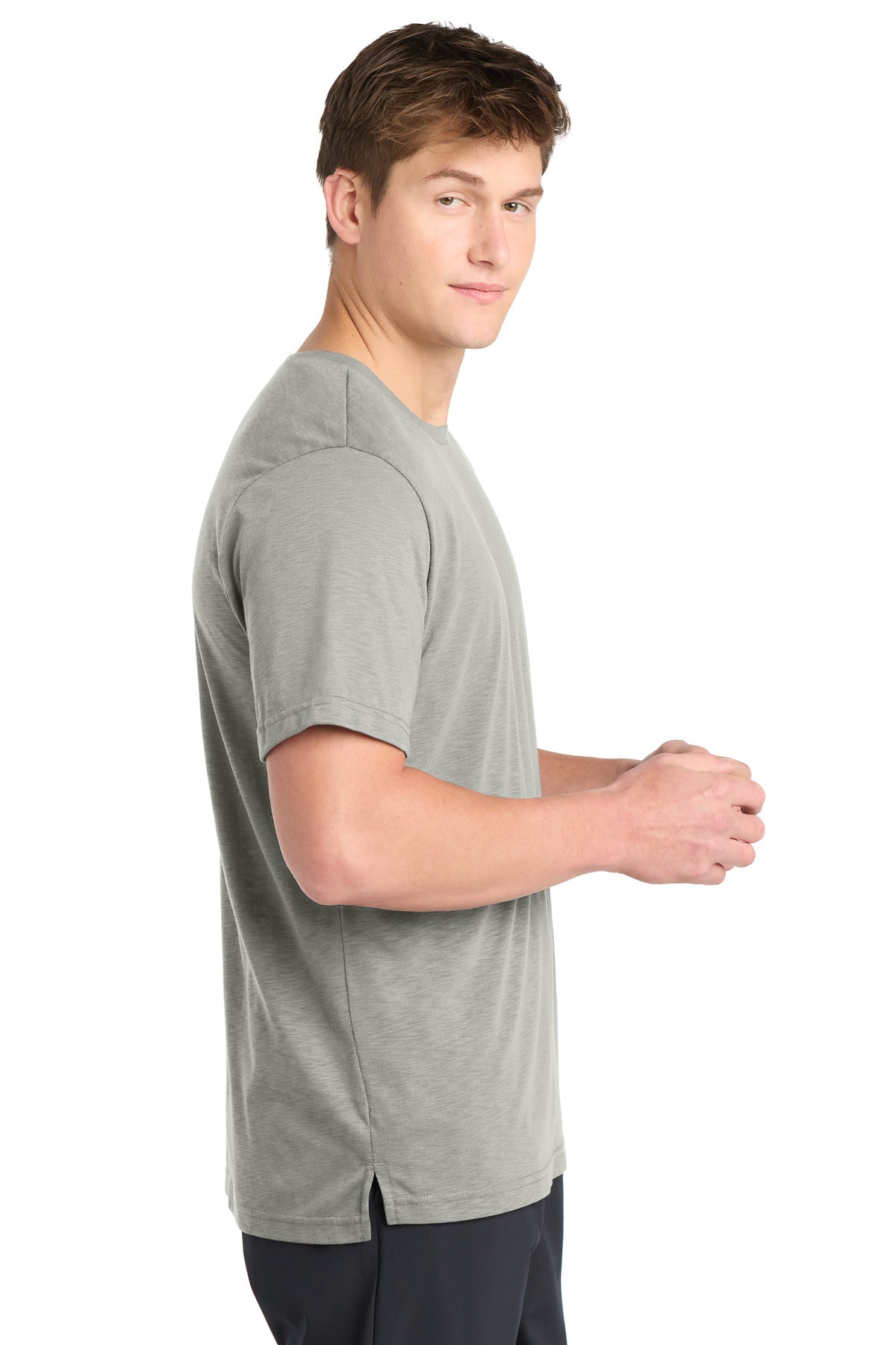 Sport-Tek PosiCharge Strive Tee. ST430 - Silver - side