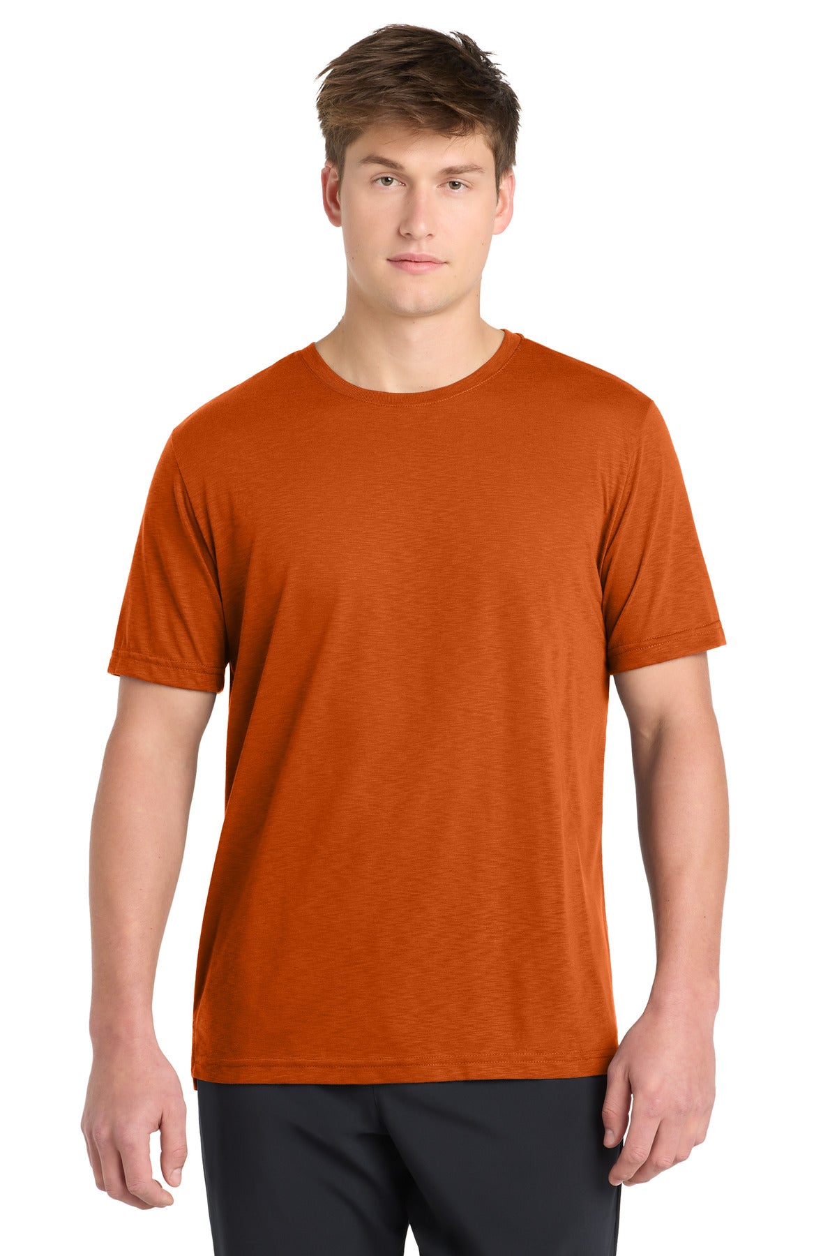 Sport-Tek PosiCharge Strive Tee. ST430 - Texas Orange - front
