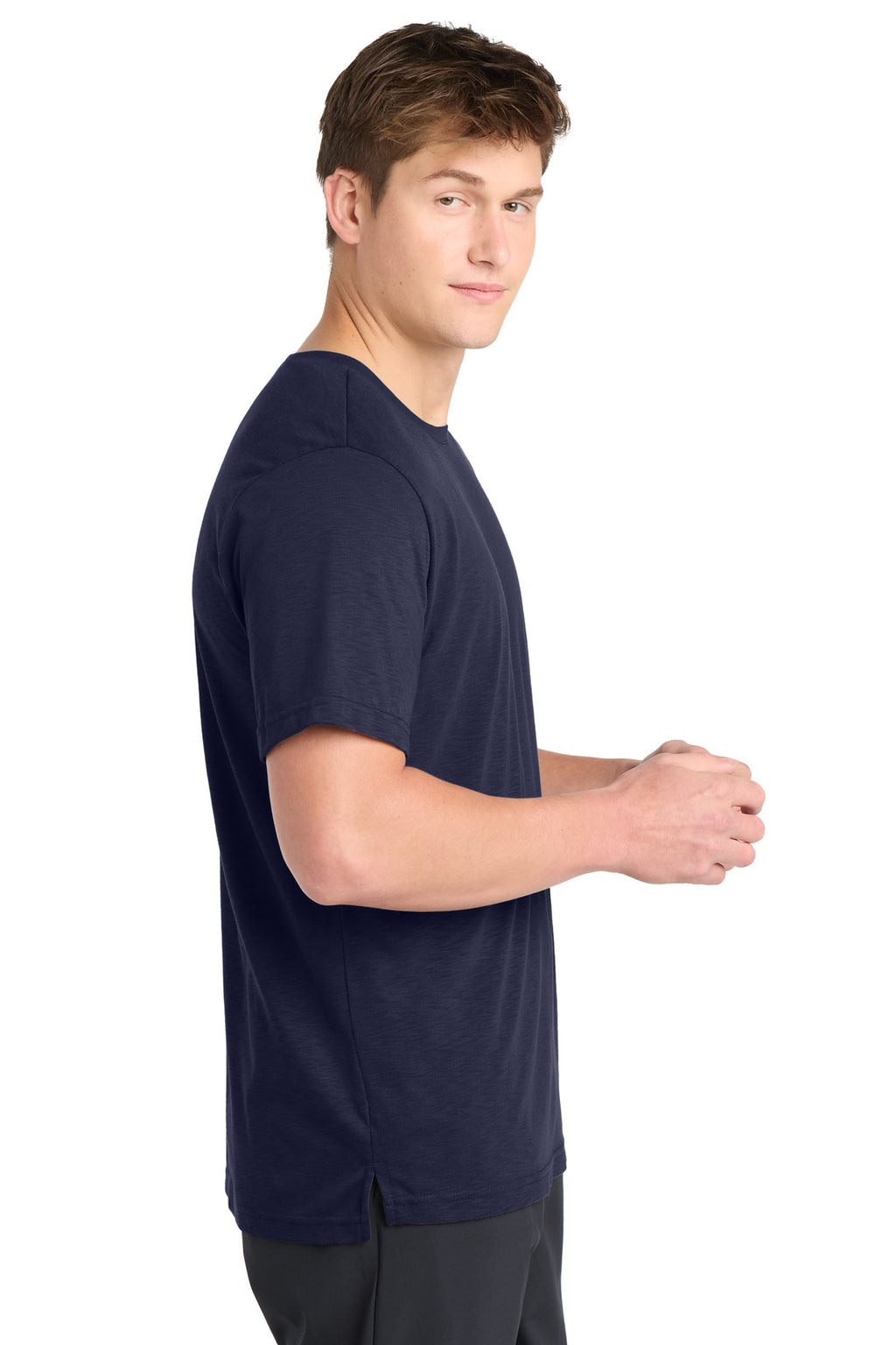 Sport-Tek PosiCharge Strive Tee. ST430 - True Navy - side