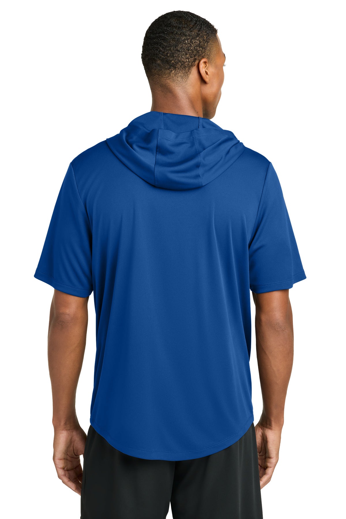 Sport-Tek Club Short Sleeve Hoodie ST445 - True Royal - back