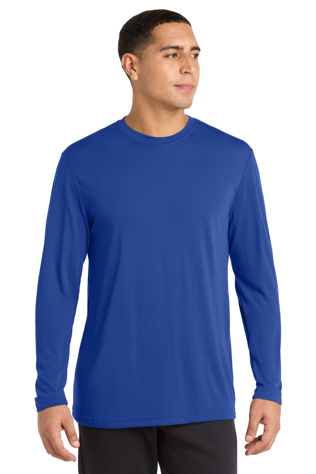 Sport-Tek Long Sleeve PosiCharge Competitor Cotton Touch Tee. ST450LS - True Royal - front