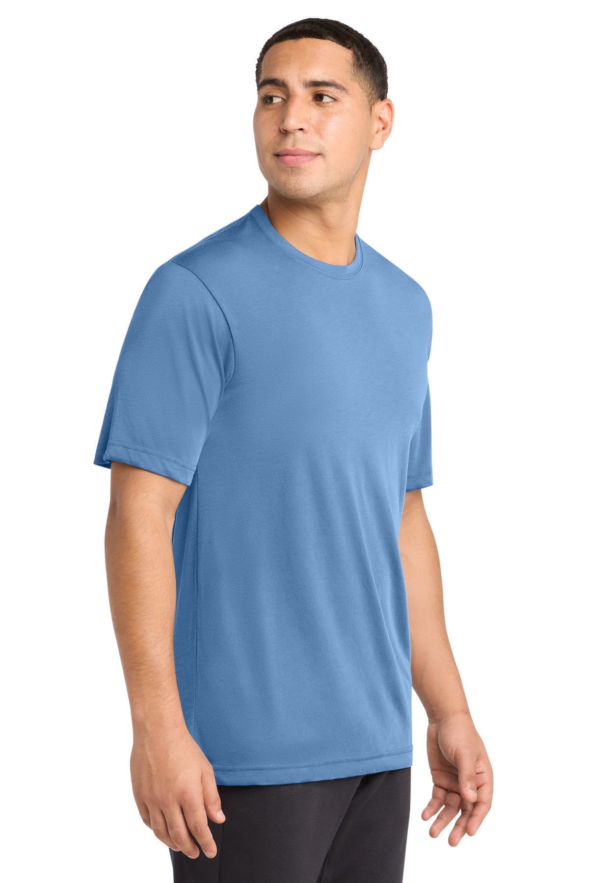 Sport-Tek PosiCharge Competitor Cotton Touch Tee. ST450 - Carolina Blue - side