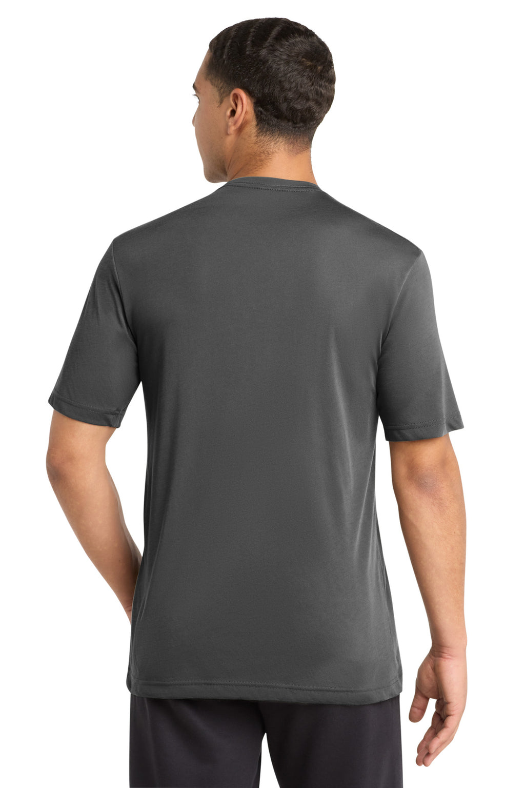 Sport-Tek PosiCharge Competitor Cotton Touch Tee. ST450 - Dark Smoke Grey - back