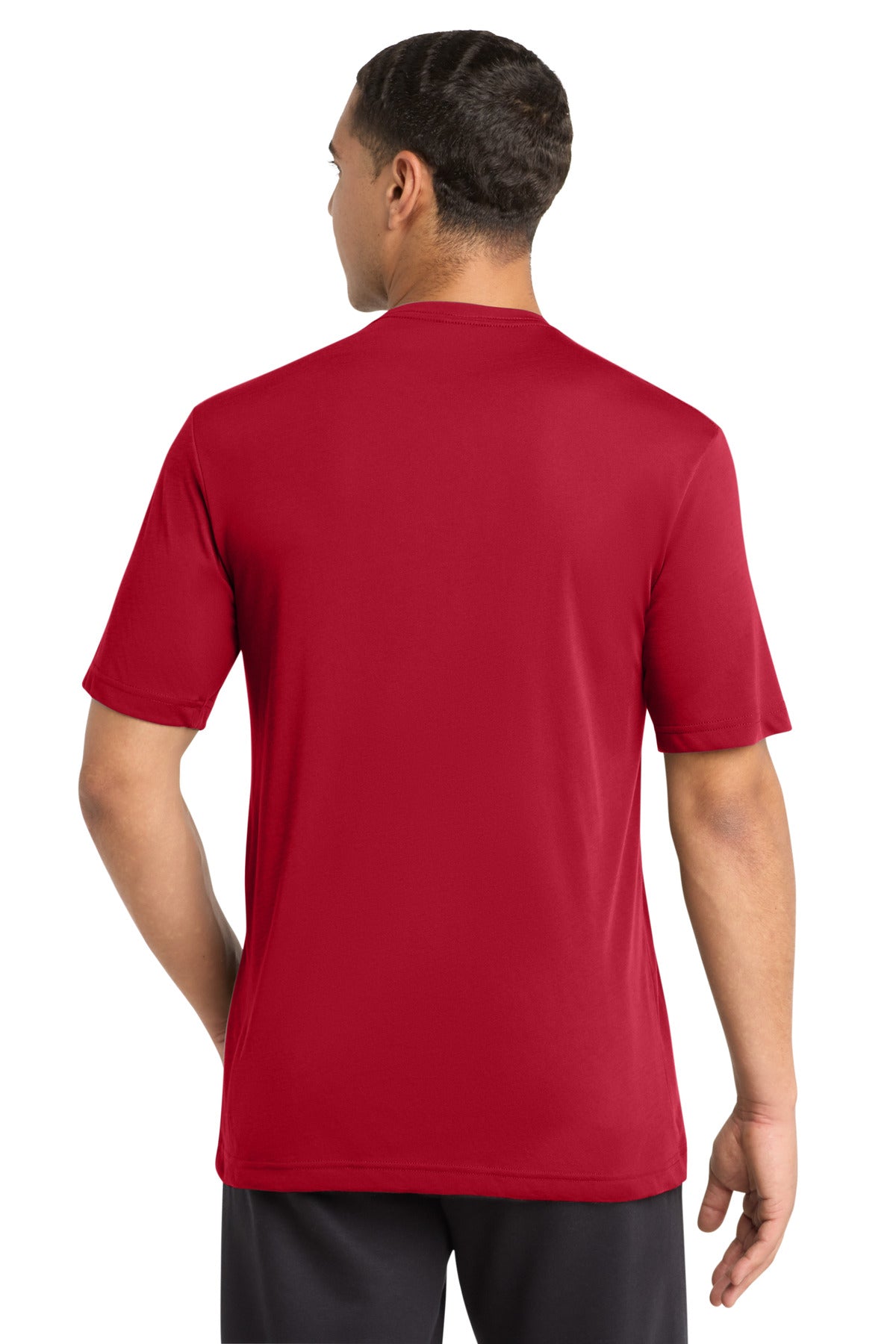 Sport-Tek PosiCharge Competitor Cotton Touch Tee. ST450 - Deep Red - back