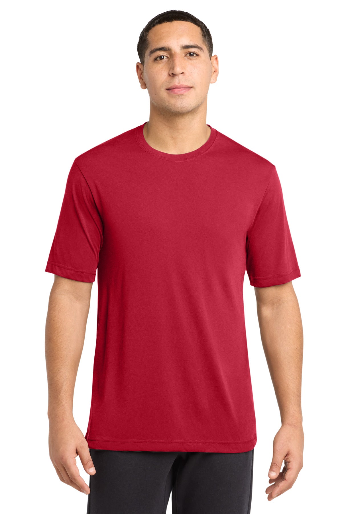 Sport-Tek PosiCharge Competitor Cotton Touch Tee. ST450 - Deep Red - front