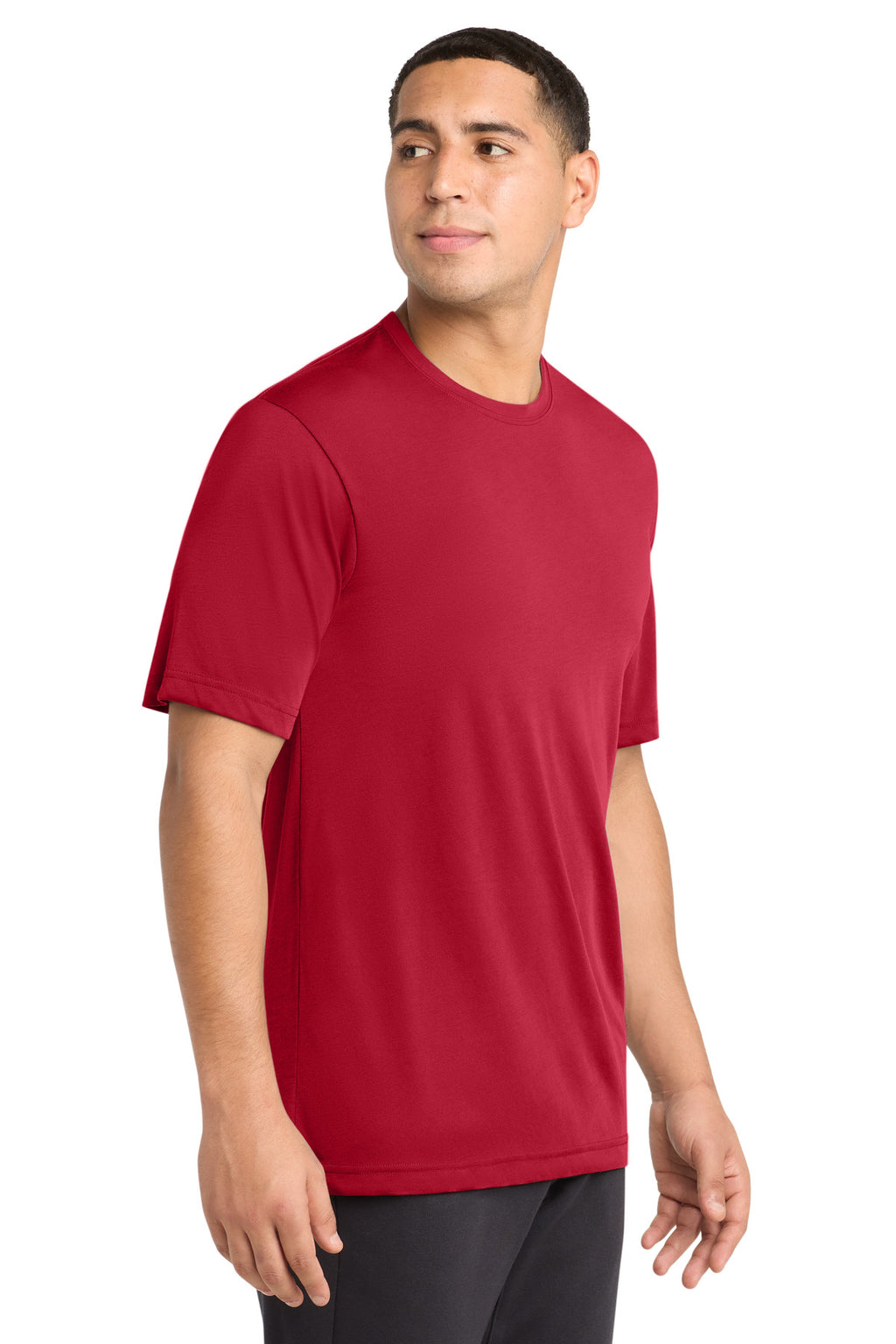 Sport-Tek PosiCharge Competitor Cotton Touch Tee. ST450 - Deep Red - side