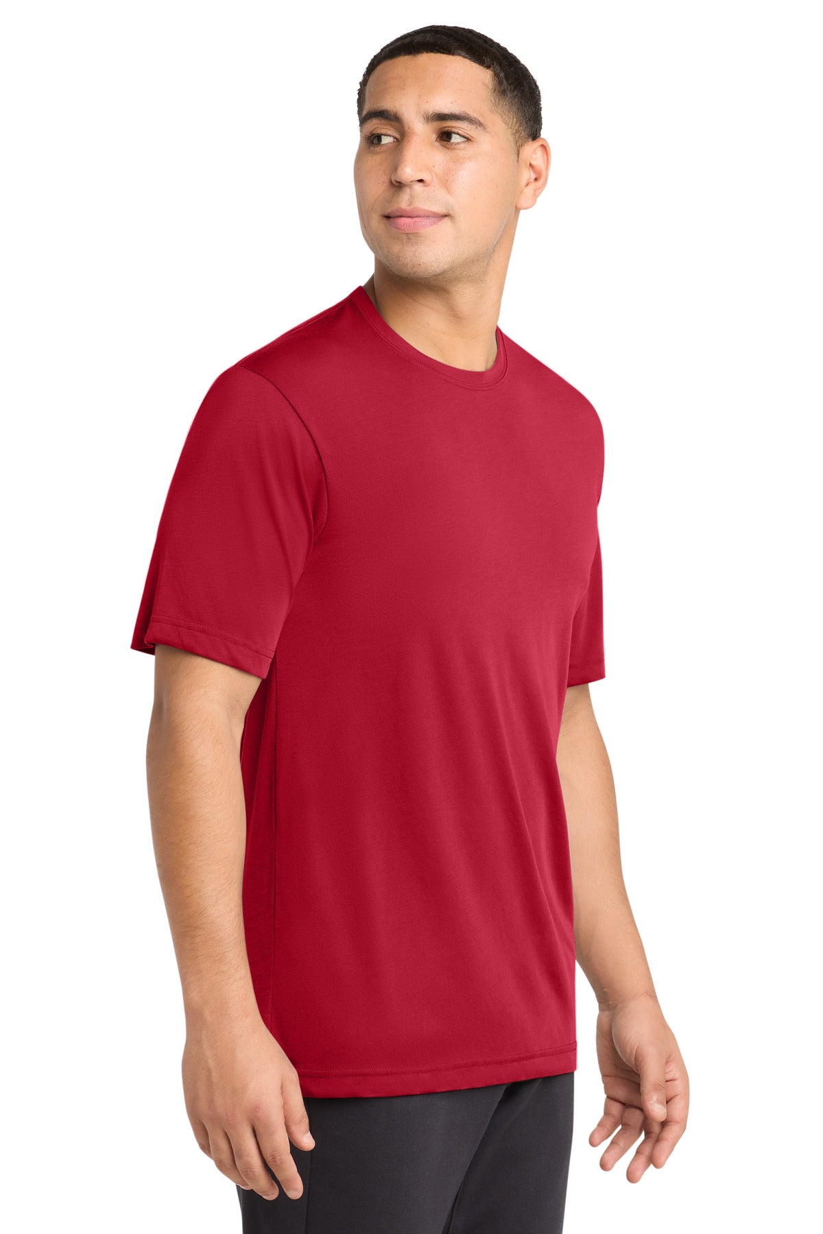 Sport-Tek PosiCharge Competitor Cotton Touch Tee. ST450 - Deep Red - side