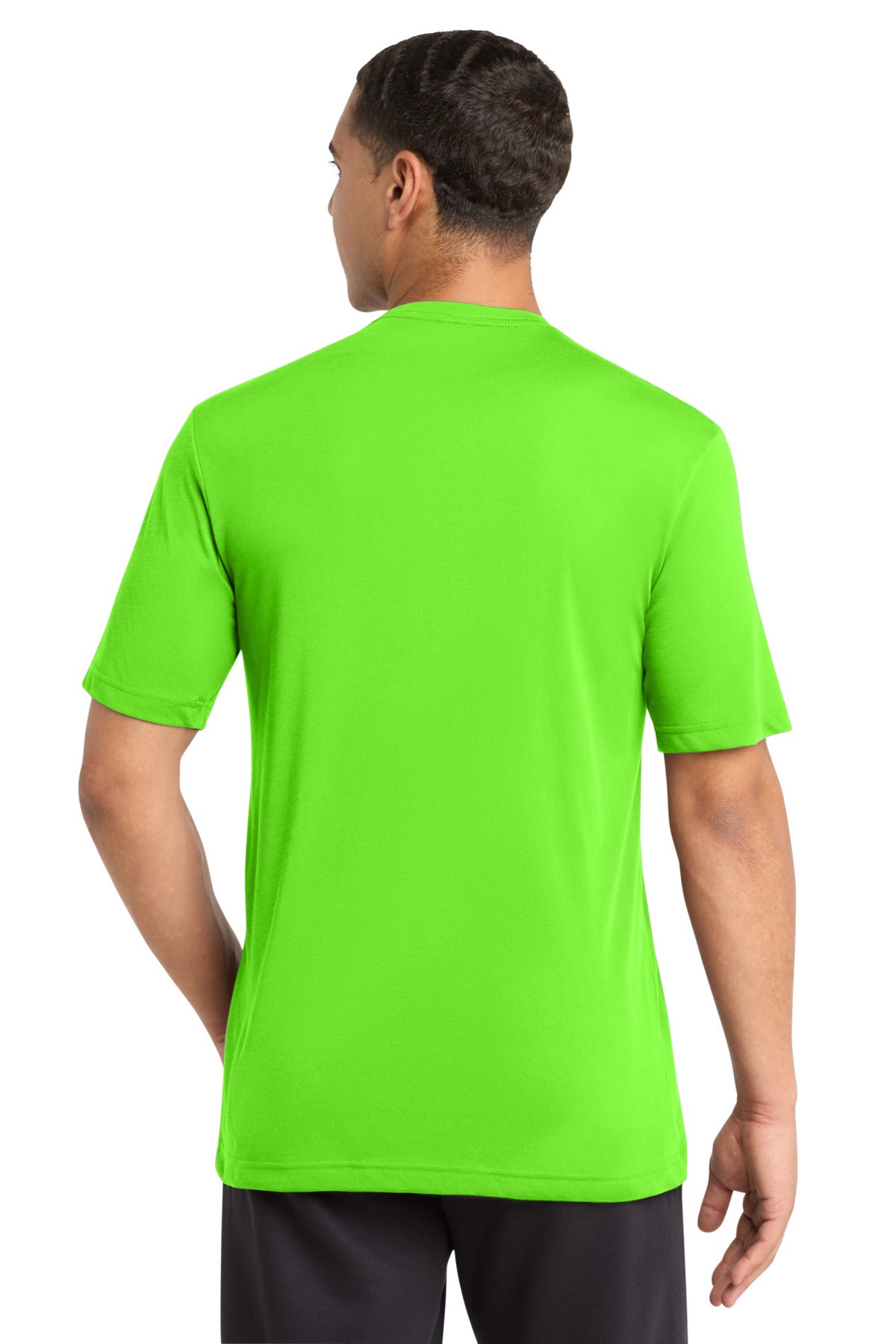 Sport-Tek PosiCharge Competitor Cotton Touch Tee. ST450 - Neon Green - back