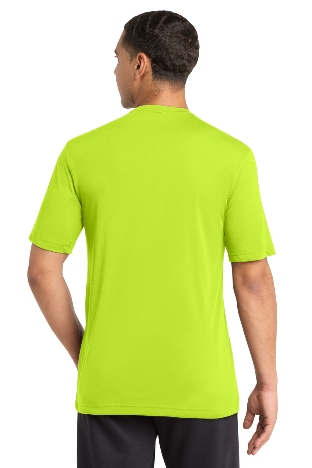 Sport-Tek PosiCharge Competitor Cotton Touch Tee. ST450 - Neon Yellow - back