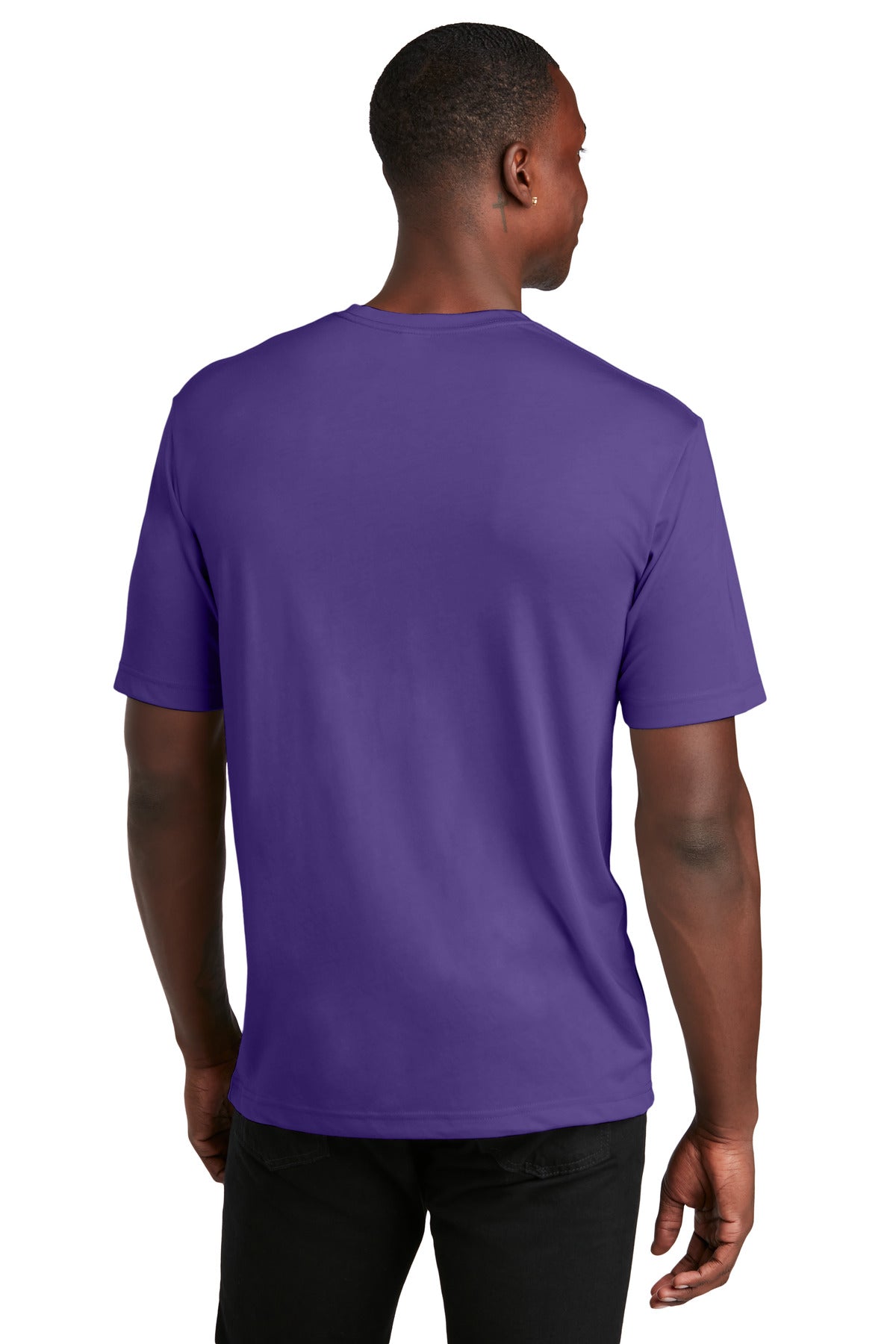 Sport-Tek PosiCharge Competitor Cotton Touch Tee. ST450 - Purple - back