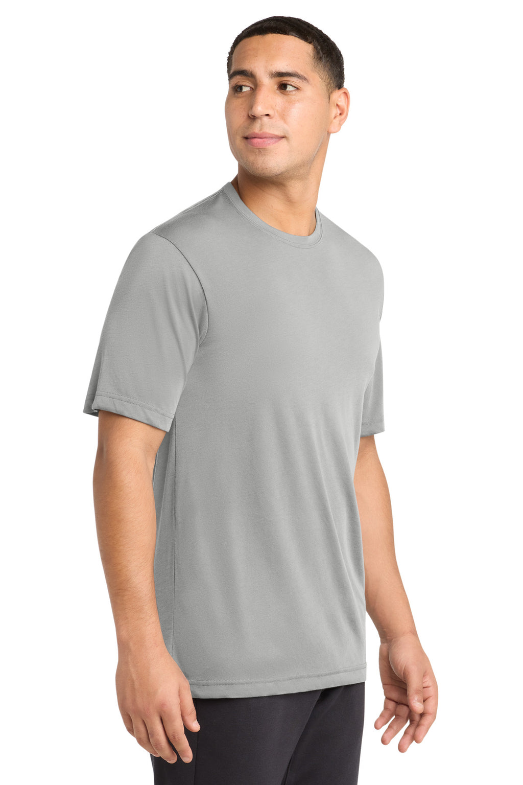 Sport-Tek PosiCharge Competitor Cotton Touch Tee. ST450 - Silver - side