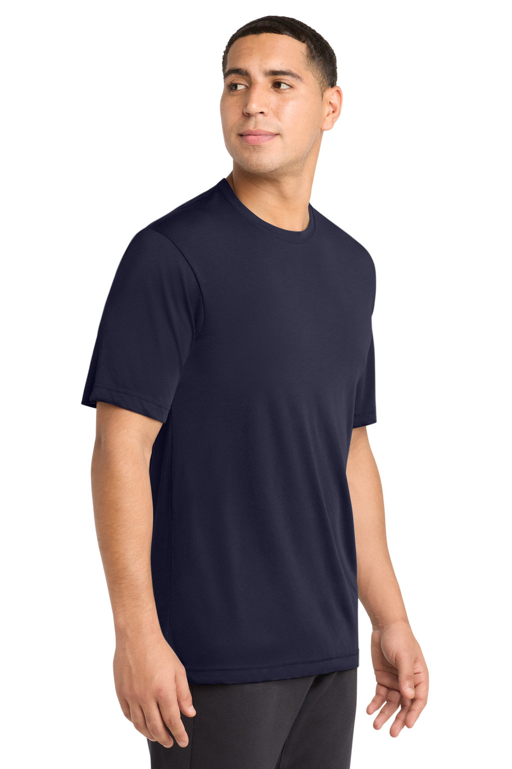 Sport-Tek PosiCharge Competitor Cotton Touch Tee. ST450 - True Navy - side