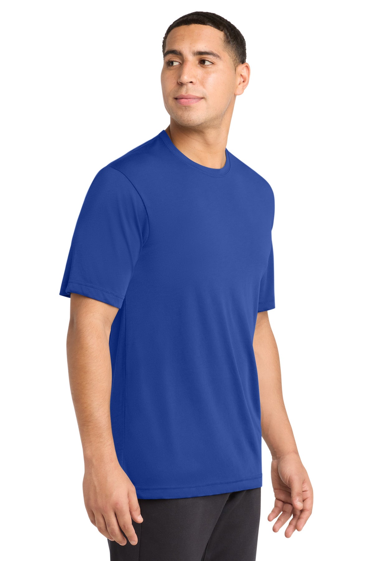 Sport-Tek PosiCharge Competitor Cotton Touch Tee. ST450 - True Royal - side