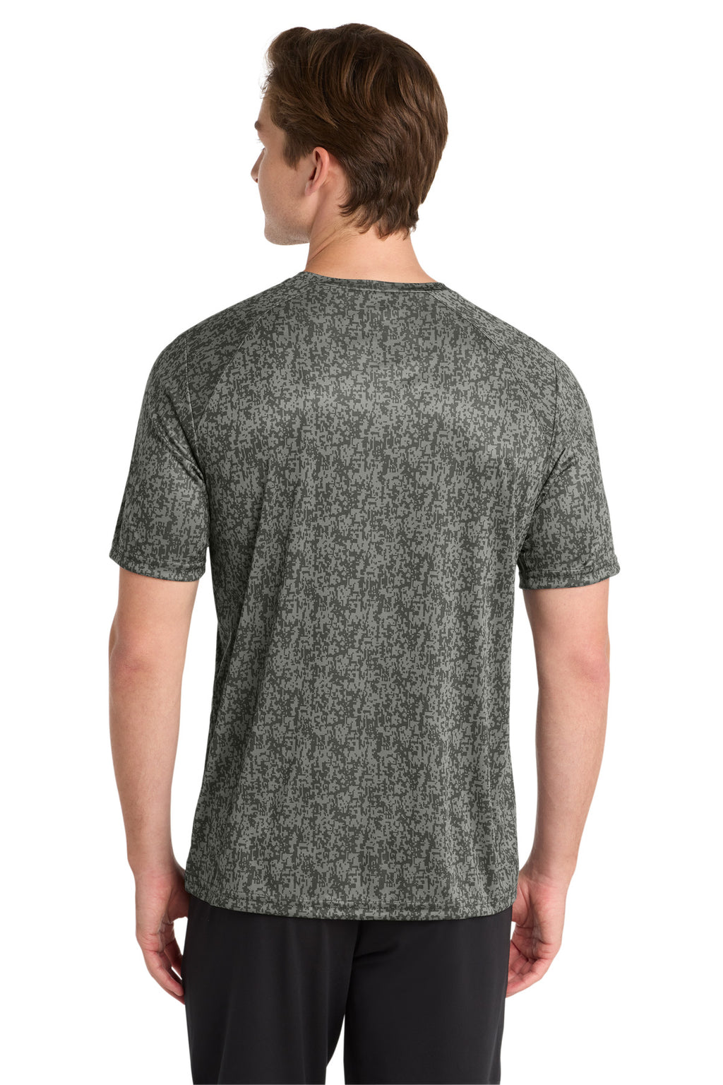Sport-Tek Digi Camo Tee. ST460 - Grey Concrete - back